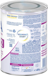 BEBA Frühgeborenennahrung Stufe 2 – Frühgeborene nach Krankenhausentlassung, Babynahrung, Babymilchpulver, 1 Packung (1 x 400 g)