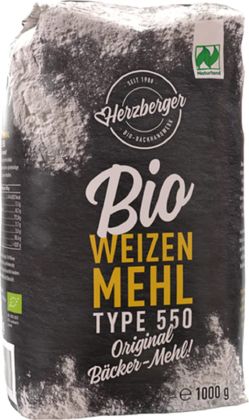 Weizenmehl Herzberger Bio Naturland Typ 550, 1 kg