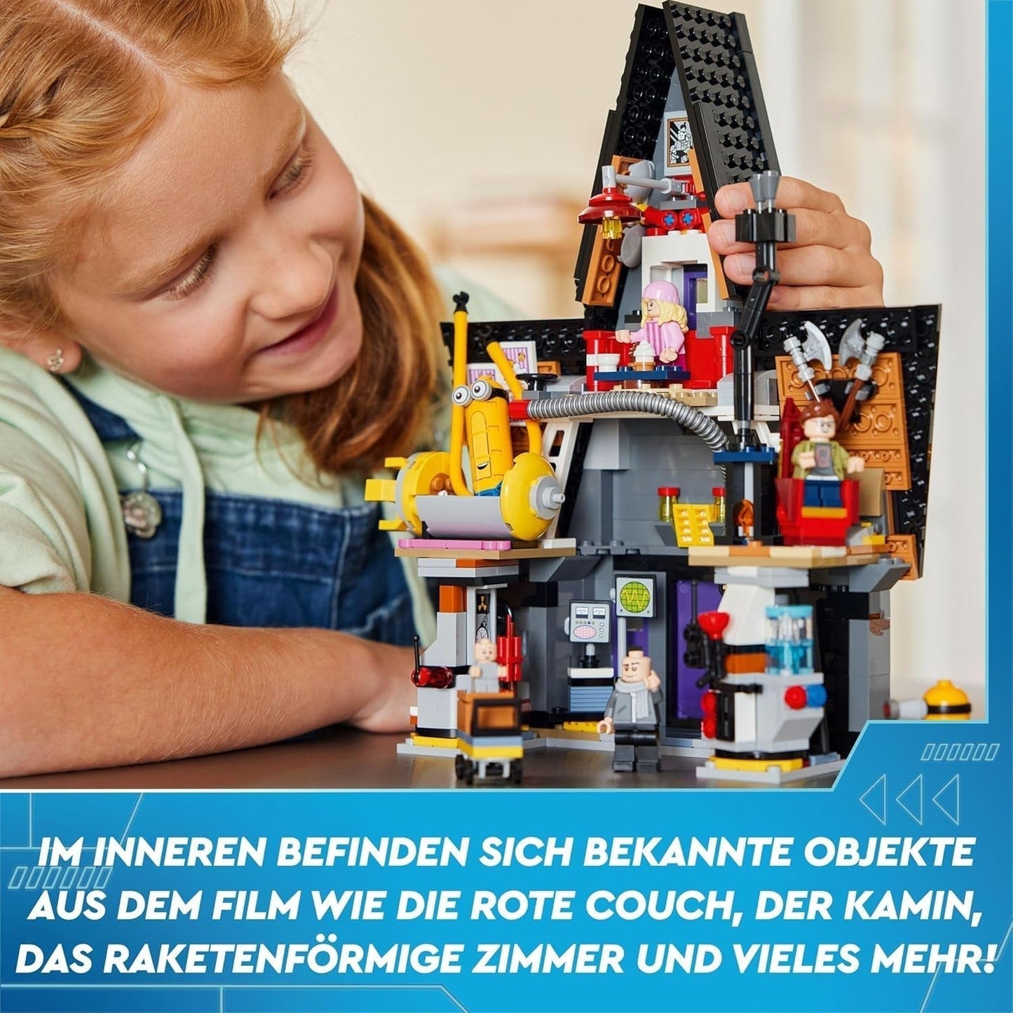 LEGO I - Simply Incorrigible 4 Gru's and Minions' Family Villa I - Simply Incorrigible 4 Movie Playset Kinderspielzeug Geschenk für Jungen und Mädchen ab 8 Jahren 75583 Bausets Beuche den LEGO-Store