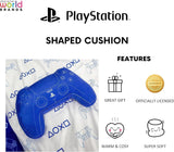 Character World: Offizielle Lizenz in Form einer Playstation-Steuerung, Design des Handbuchs, zusätzliches Zubehör | Die blauen Standardkissen von Naty Shop eignen sich perfekt als Schlafzimmer- oder Spieldekoration