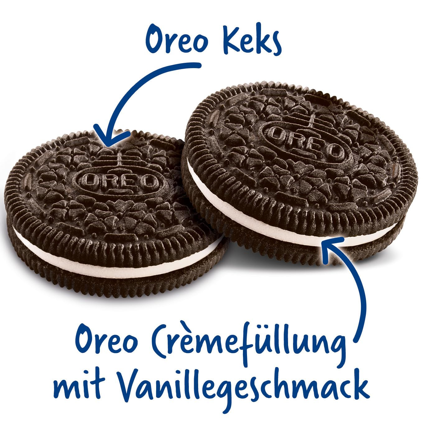 OREO Original – Knusprige Kekse mit Kakao und leckerer Sahnefüllung mit Vanillegeschmack – 32 x 44g