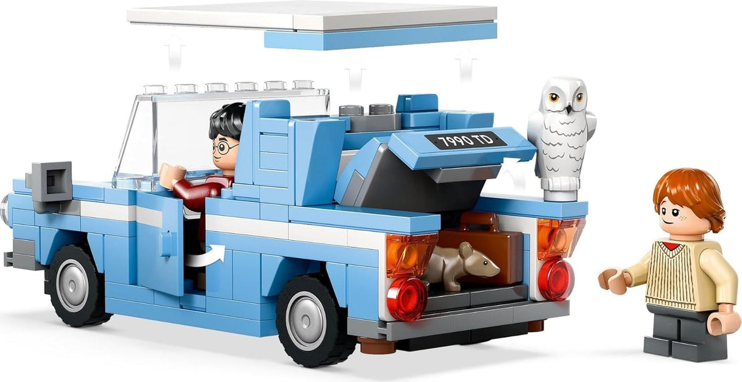 LEGO Harry Potter Fliegender Ford England, Bauspielzeugauto für Kinder, Geschenk für Jungen, Mädchen und alle Fans ab 7 Jahren, Set mit 2 Minifiguren, einschließlich Ron Weasley Rollenspiel 76424 Bausets Besuchen Sie den LEGO-Store