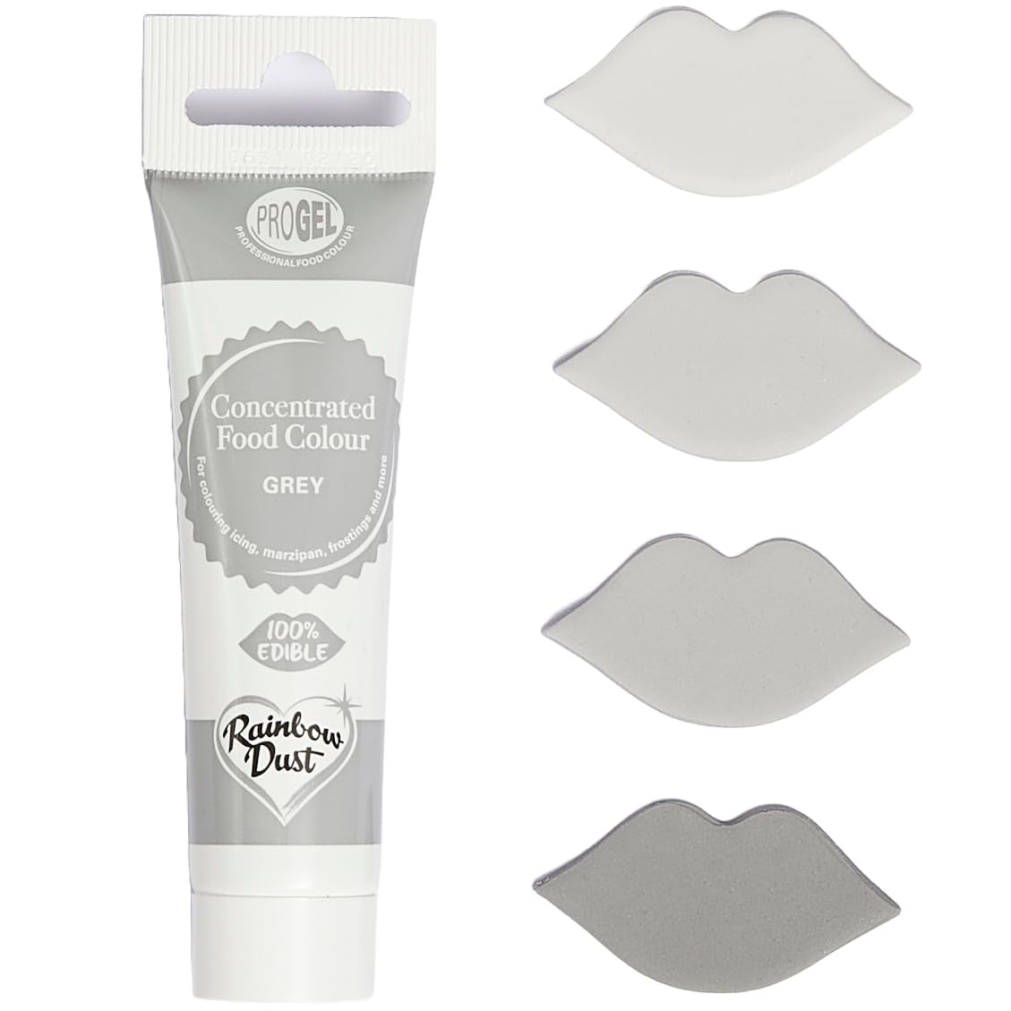 Progel konzentrierte Lebensmittelfarbe – Grau