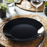 Arcopal Zelie Tafelservice aus schwarzem Glas, 12-teilig, 4 Plätze, schwarz