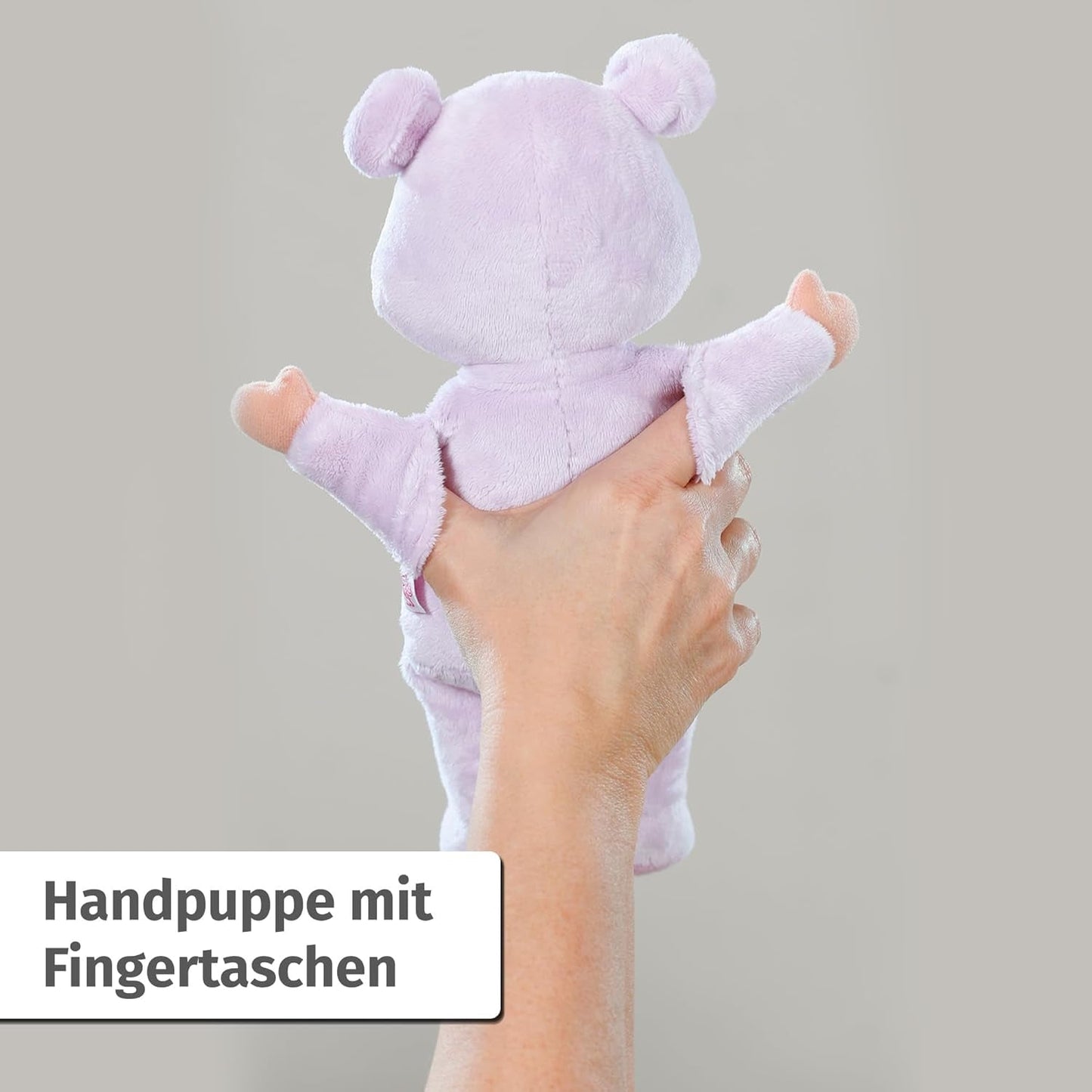Baby Born for Babies Maus-Softpuppe, 26 cm, mit Ohren und Fingertaschen, für Neugeborene, 836590 Zapf Creation, Pink