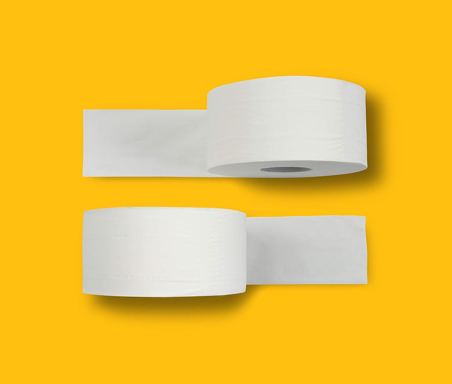 Amazoncommercial Mini-Jumbo-Toilettenpapier, parfümfrei, 2-lagig, 6684 Stück, 1 Packung mit 12 Rollen, 557 Blatt pro Rolle, Blattgröße: 30,5 x 9 cm, weiß, kompatibel mit T2-Spendern