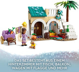 LEGO 43223 Disney Wish Asha in Rosas City, Wish-Filmset mit Markt, Asha-Minipuppe, Valentino als Spielzeugziege und Sternfiguren, Geschenk für Kinder ab 6 Jahren, Bausets für Mädchen und Jungen. Besuchen Sie den LEGO-Store