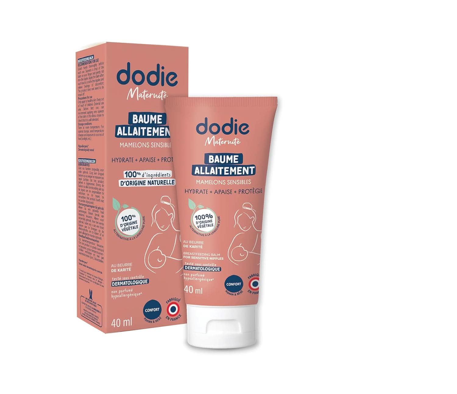 Brustwarzencreme mit pflanzlichem Lanolin, 40 ml Lebensmittel- und Stillzubehör Bebe Naty Shop