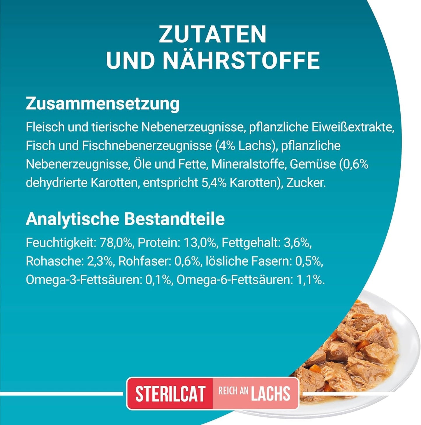 PURINA ONE STERILCAT Nassfutter für Katzen, zarte Stücke in Soße für sterilisierte Katzen, mit Lachs, 26er Pack (26 x 85g)