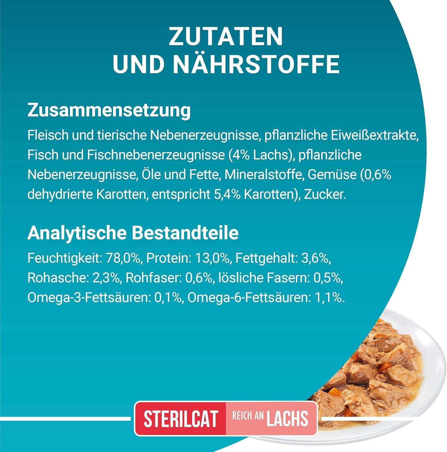 PURINA ONE STERILCAT Nassfutter für Katzen, zarte Stücke in Soße für sterilisierte Katzen, mit Lachs, 26er Pack (26 x 85g)