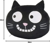 Moses Nackenkissen. Ed, die Katze | 2-in-1 Nacken- und Kopfkissen für die Reise | Katzenreisekissen, 28 cm, Schwarz