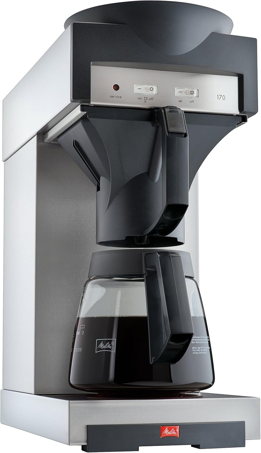 Professionelle Espressomaschine mit Filter 170 M, mit Stauraum für Glaskaraffe