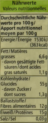 Bio-Haferkleie mit Sprossen, 500 Gramm Cereale Naty Shop