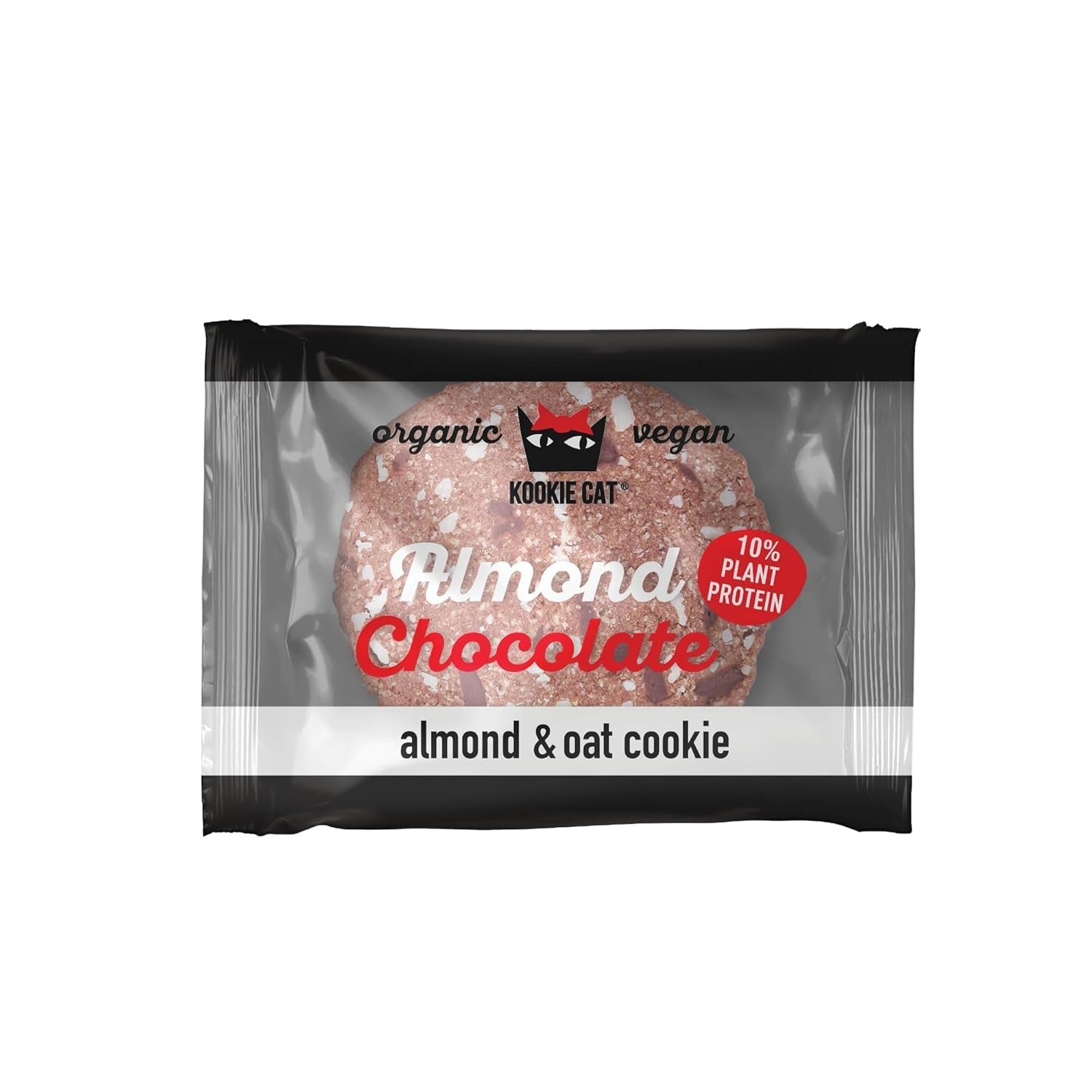 Mandel und Schokolade – Einzeln verpackte vegane Kekse, glutenfrei, sojafrei, biologisch, Mandel und Hafer – 12 x 50 g Multipack (2er-Pack)
