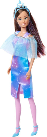 Simba Steffi Love Fantasy-Prinzessin, 4 verschiedene Farben, nur ein Artikel wird versendet, Prinzessinnenpuppe mit Umhang und Glitzerstreifen, 29 cm, ab 3 Jahren
