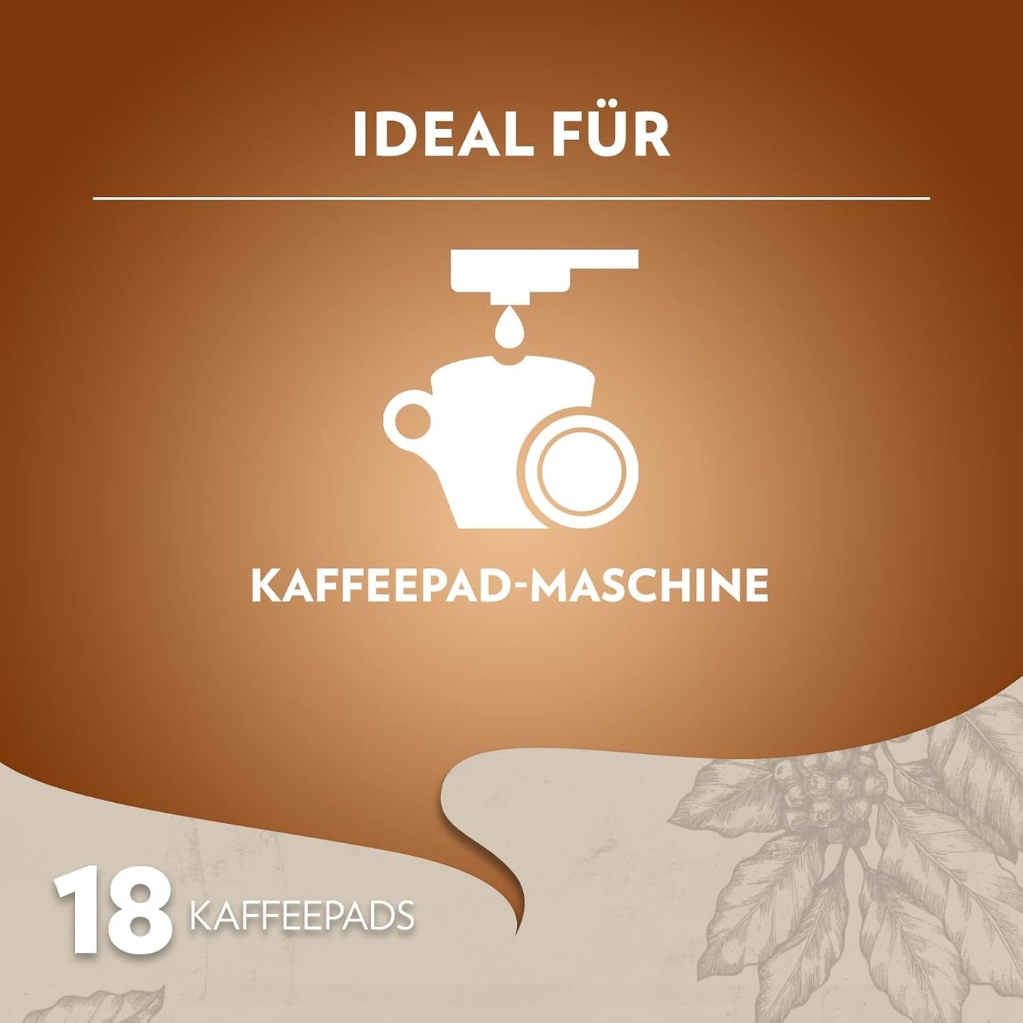 Lavazza Crema E Aroma, cremig-aromatischer Geschmack, mittlere Röstung, 18 Pads