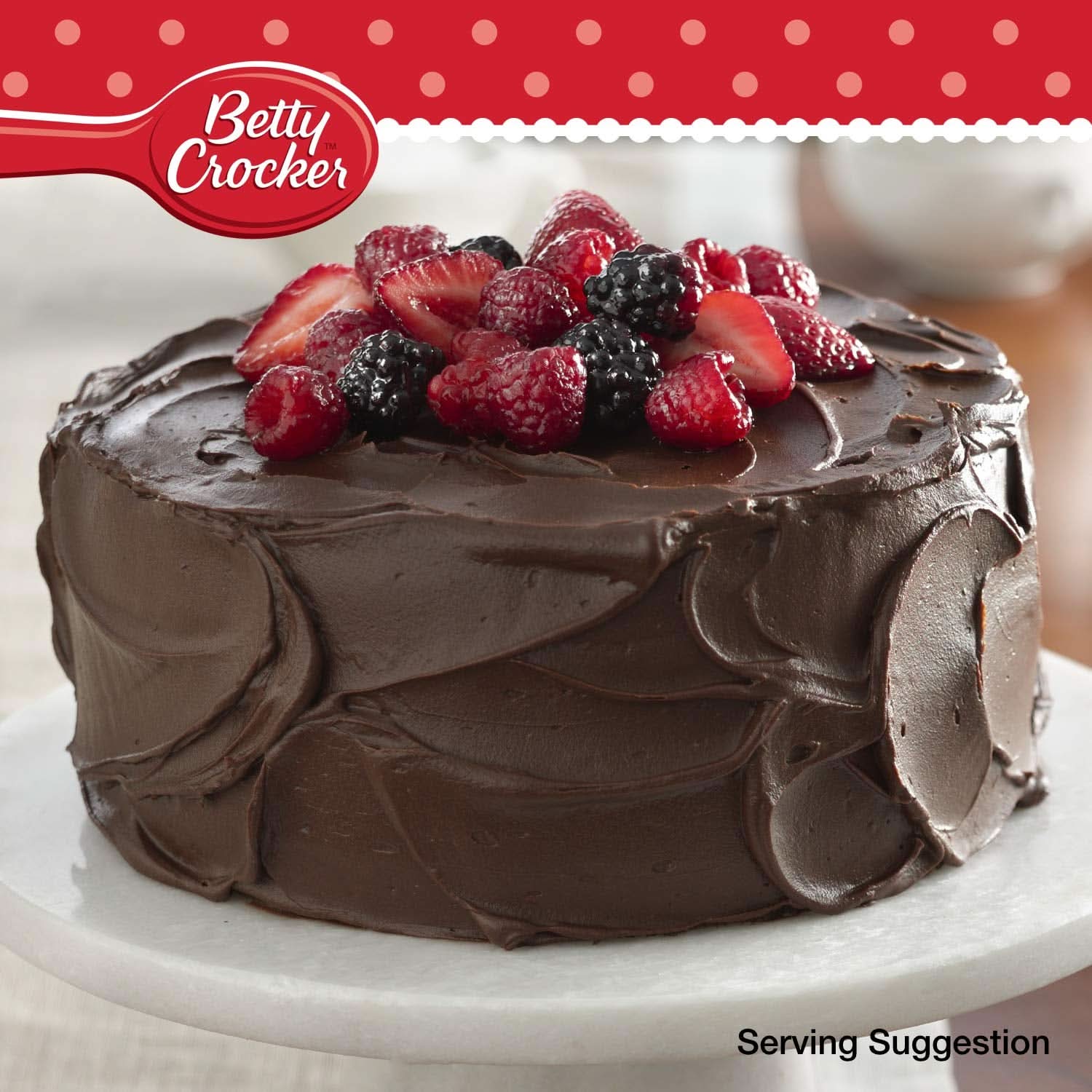 Betty Crocker, Kuchenglasur mit Schokolade und Karamell, 400 Gramm Glasuren und Dekor Naty Shop