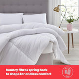 Silentnight Bounceback-Bettdecke, 13,5 Tog, Kingsize, Baumwollmischgewebe, weiß, Kingsize Bettdecken und Steppdecken Naty Shop