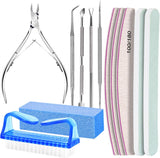 FANDAMEI Maniküre-Set, Buffer Für Nägel, Nagelfeile 100/180, Nagelfeilen Für Gelnägel, Nagelhautschieber, Buffer Für Gelnägel, Feilen Für Gelnägel, Nagelzange, Nagelfeilen Set, Maniküre & Pediküre Set