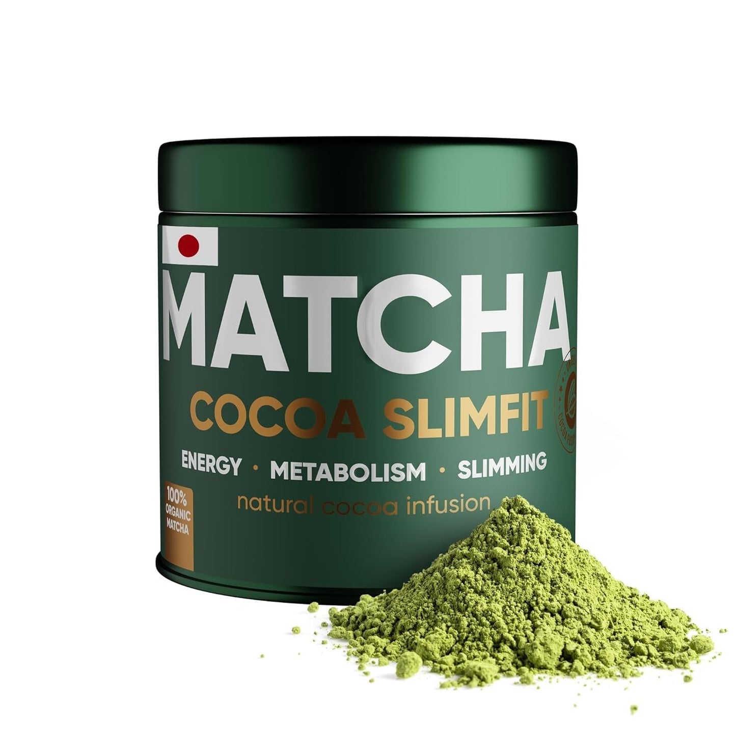 WOW TEA Matcha-Pulver – feines Pulver aus Japan mit frischem Geschmack – ideal für Matcha-Tee, Lattes oder Smoothies – ohne Zusatzstoffe (Detox)