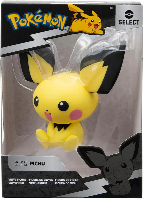 Pokemon Pichu Vinylfigur 10 cm – Offiziell lizenzierte Jazwares, hohe Qualität
