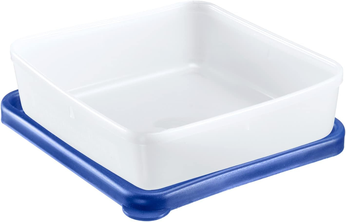Westmark 4 Frischhalte-/Gefrierbehälter, inklusive Deckel, Fassungsvermögen: je 0,25 l, stapelbar, Kunststoff, Trio, Farbe: transparent/blau, 25042270 Frischhaltedosen Naty Shop