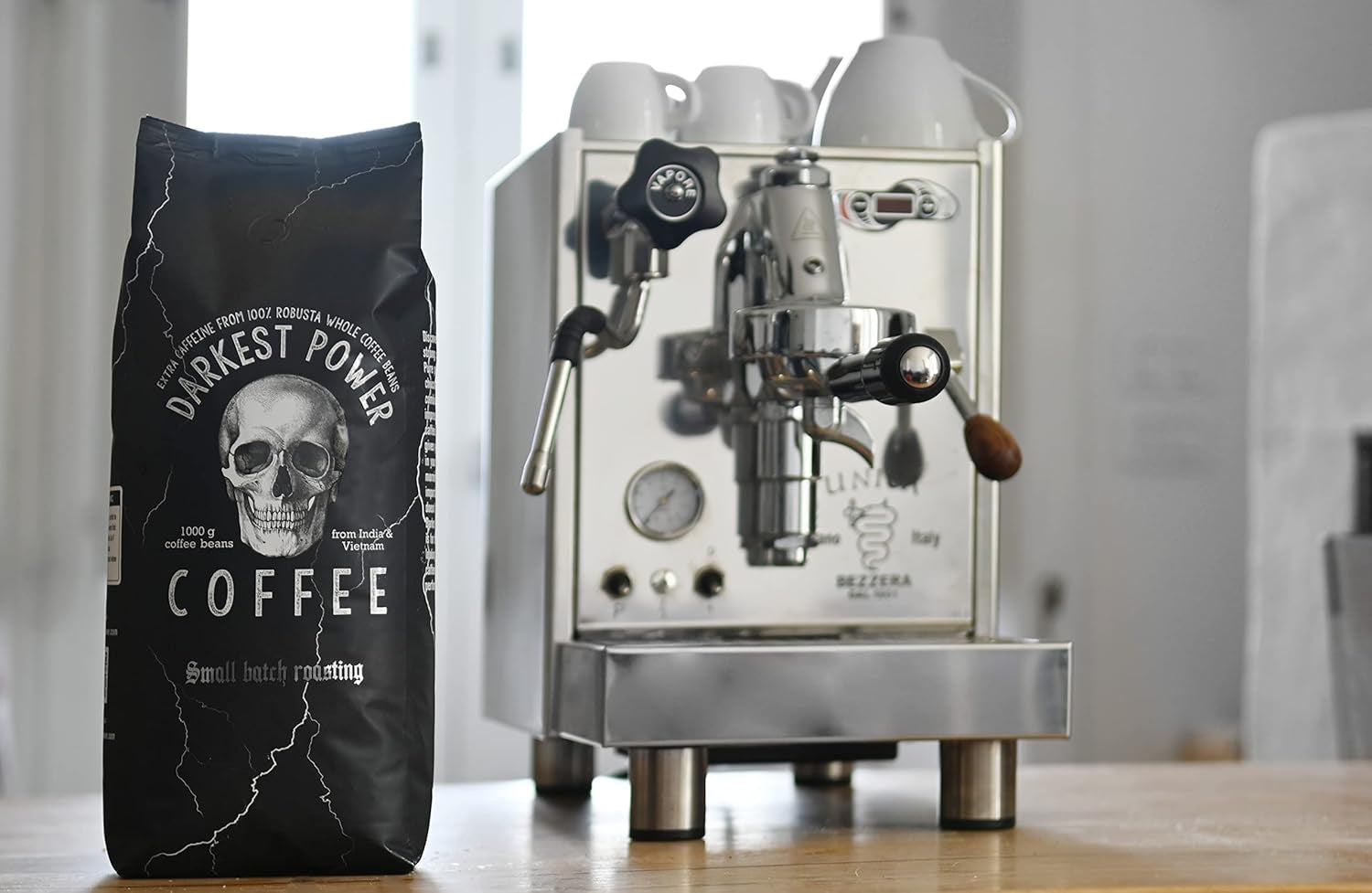 | Kaffeebohnen extra stark | Espresso 100 % Robusta | viel Koffein wenig Säure | 1000g ganze Kaffeebohnen | geigeint für Vollautomatik | mit Zufriedenheitsgarantie
