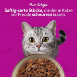 WHISKAS PURE DELIGHT Nassfutter in Gelee 24 x 85g Classic Ragout (4 Packungen) 48 Portionsbeutel