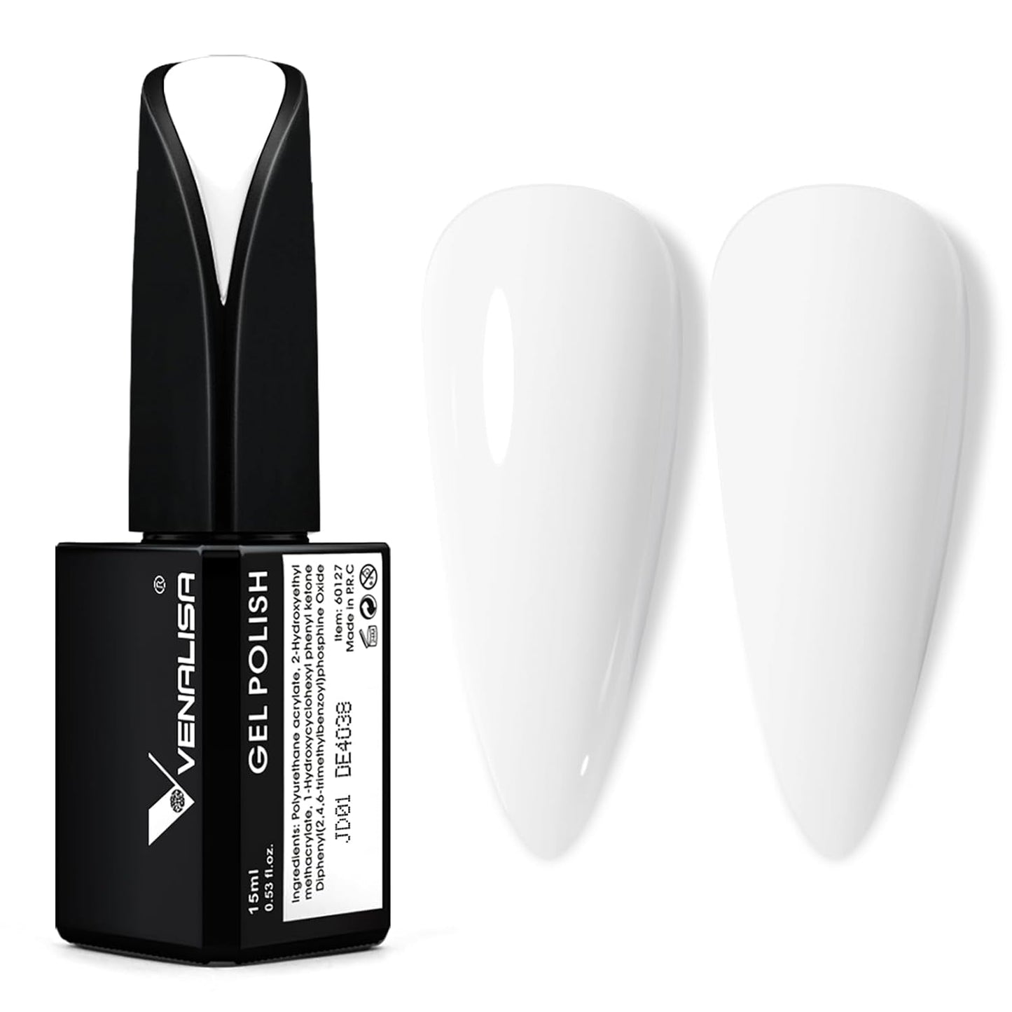 VENALISA Korallenorange UV-Nagellack, 15 ml, Gel-Nagellack für UV-Nagellampe, transparente Korallenorange-Gel-Nagellackmodelle für DIY-Nageldesign