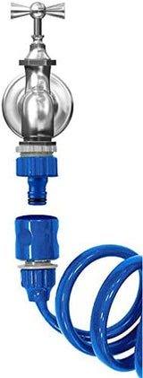 TATAY Spiralschlauch-Set 10 m mit Kunststoffzubehör mit UV-Schutz, ideal für Terrassen und kleine Gärten.