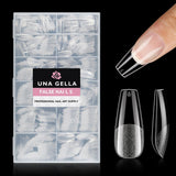 Ballerina-Gel-Nagelspitzen, 216 Stück, 12 Größen, weiche Gel-Nagelspitzen, vollständige Abdeckung, Nagelverlängerungs-Set, halbmatt, DIY, Heimkunst