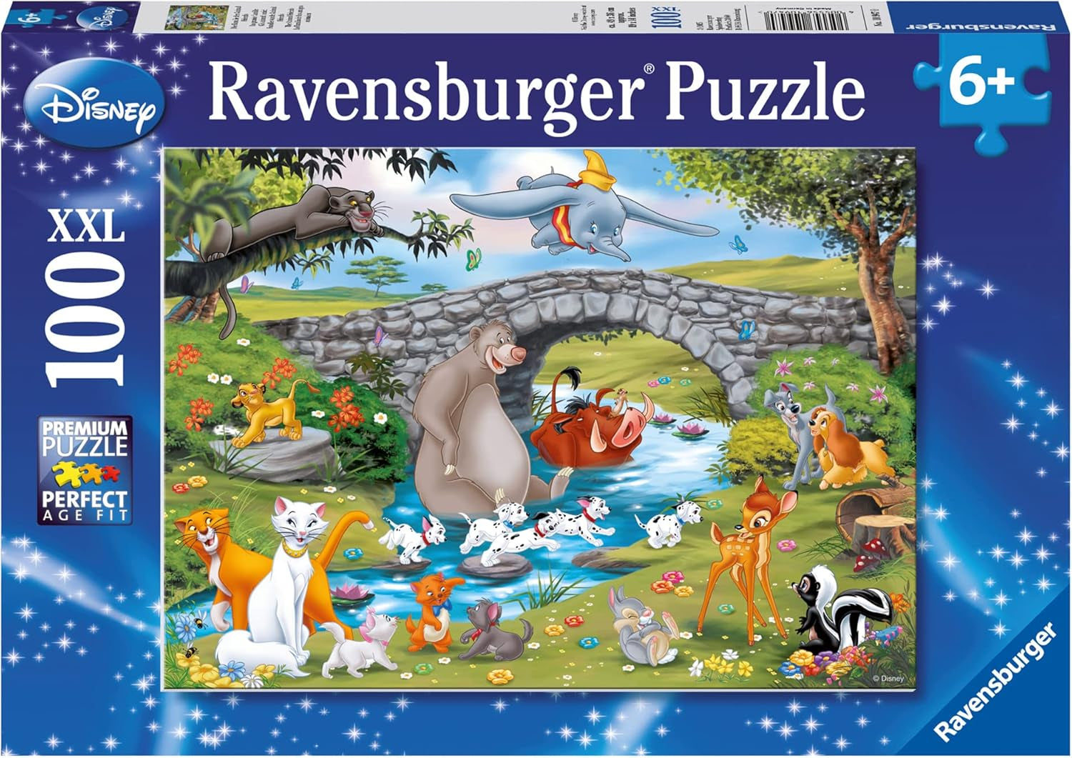 Ravensburger Puzzle für Kinder – 10947 Animal Friends Family – Disney-Puzzle für Kinder ab 6 Jahren, mit 100 Teilen im XXL-Format. Puzzle Naty Shop Standardtitel