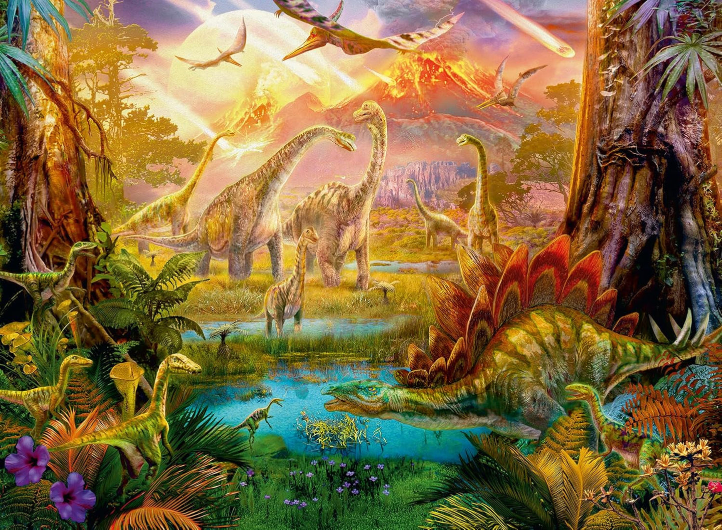 Ravensburger Puzzle 16983 – Dinoland – 500-teiliges Puzzle für Erwachsene und Kinder ab 10 Jahren, Dinosaurier-Puzzle Puzzle Naty Shop Classic