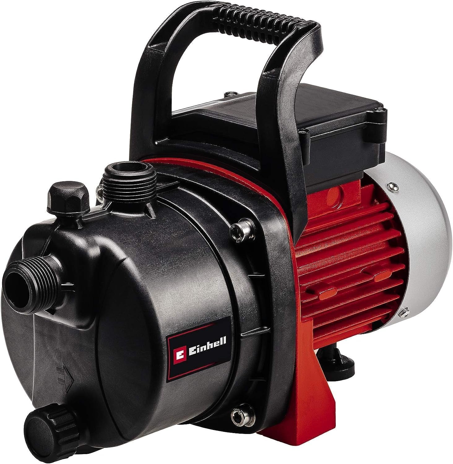 Gartenpumpen-Set Einhell GC-GP 6538 Set/I (650 W, max. 3,6 bar, Fördermenge 3800 L/h, Wassereinfüll-/-entleerungsschraube, inkl. 4 m Saugschlauch + 20 m Gartenschlauch + Spritzpistole)