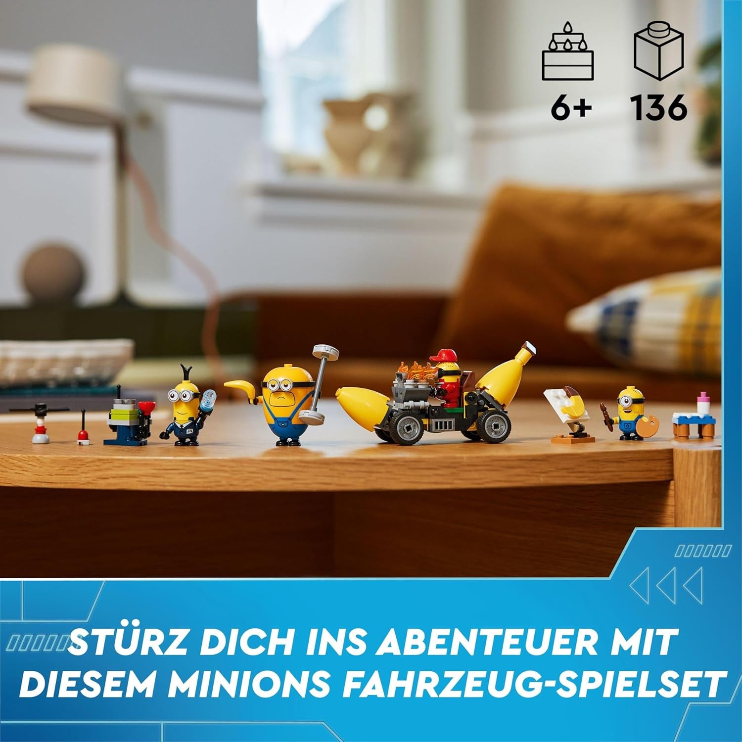 LEGO I – Simply Incorrigible 4 Minions und die Bananenmaschine Spielset für I – Simply Incorrigible 4 Kinderspielzeug-Minions, kreatives Geschenk für Jungen und Mädchen ab 6 Jahren, 75580 Bausets. Beuche den LEGO-Store
