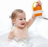 Hape Buntes Eimerset | Dreiteiliges Wasserrad-Badespielzeug für Kleinkinder, mehrfarbig Jucarii Bebe Naty Shop