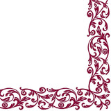 Shoptoria Rob Bordo dunkelrote Servietten mit Ornamentmuster – Tischdekoration / Hochzeit – 50 x Faltservietten, 40 x 40 cm
