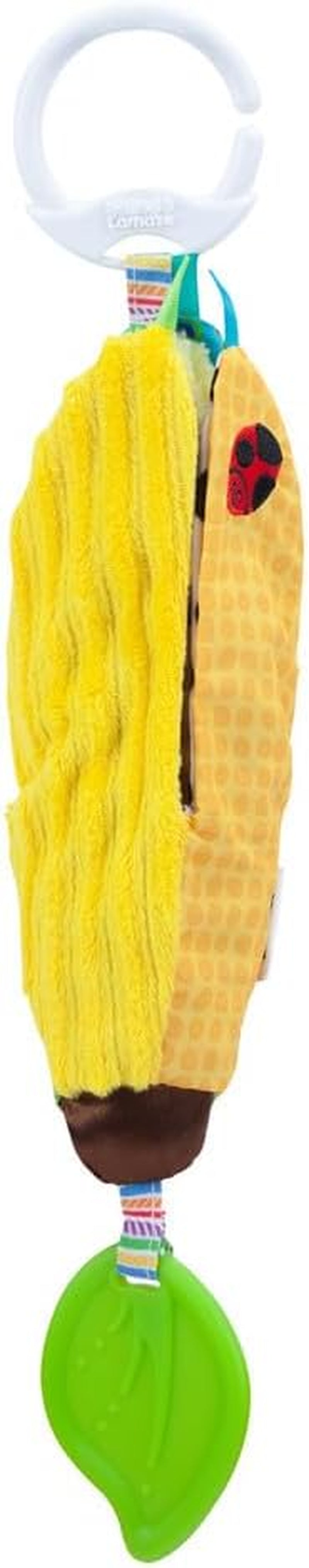 LAMAZE Bea die Banane, Clip-on-Kinderwagen und Kinderwagen-Neugeborenenspielzeug, sensorisches Babyspielzeug mit Farben und Geräuschen, Entwicklungsspielzeug für Jungen und Mädchen von 0–24 Monaten, gelbes Babyspielzeug Naty Shop