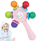 Baby-Beißringe in Lebensmittelqualität – BPA-frei, erstickungssicheres Design, verstärkter Griff, geeignet für Hör- und Zahnentwicklung, ideal für Babys von 0–36 Monaten (weiß)