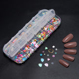 7 Boxen Strasssteine ​​​​Nägel, Nail Art Kit Strass Nagelglitzer Paillettes Nagel-Edelsteine ​​Kristalle Perlen Diamanten Metall Nieten Für DIY Dekoration Nageldesign (Multicolor)