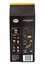Segafredo Zanetti Caffè Crema Dolce – Ganze Bohnen (1-kg-Packung) – Geeignet für Caffè Crema – Leicht bis mittel geröstete Kaffeebohnen mit mildem und ausgewogenem Geschmack (2er-Pack)