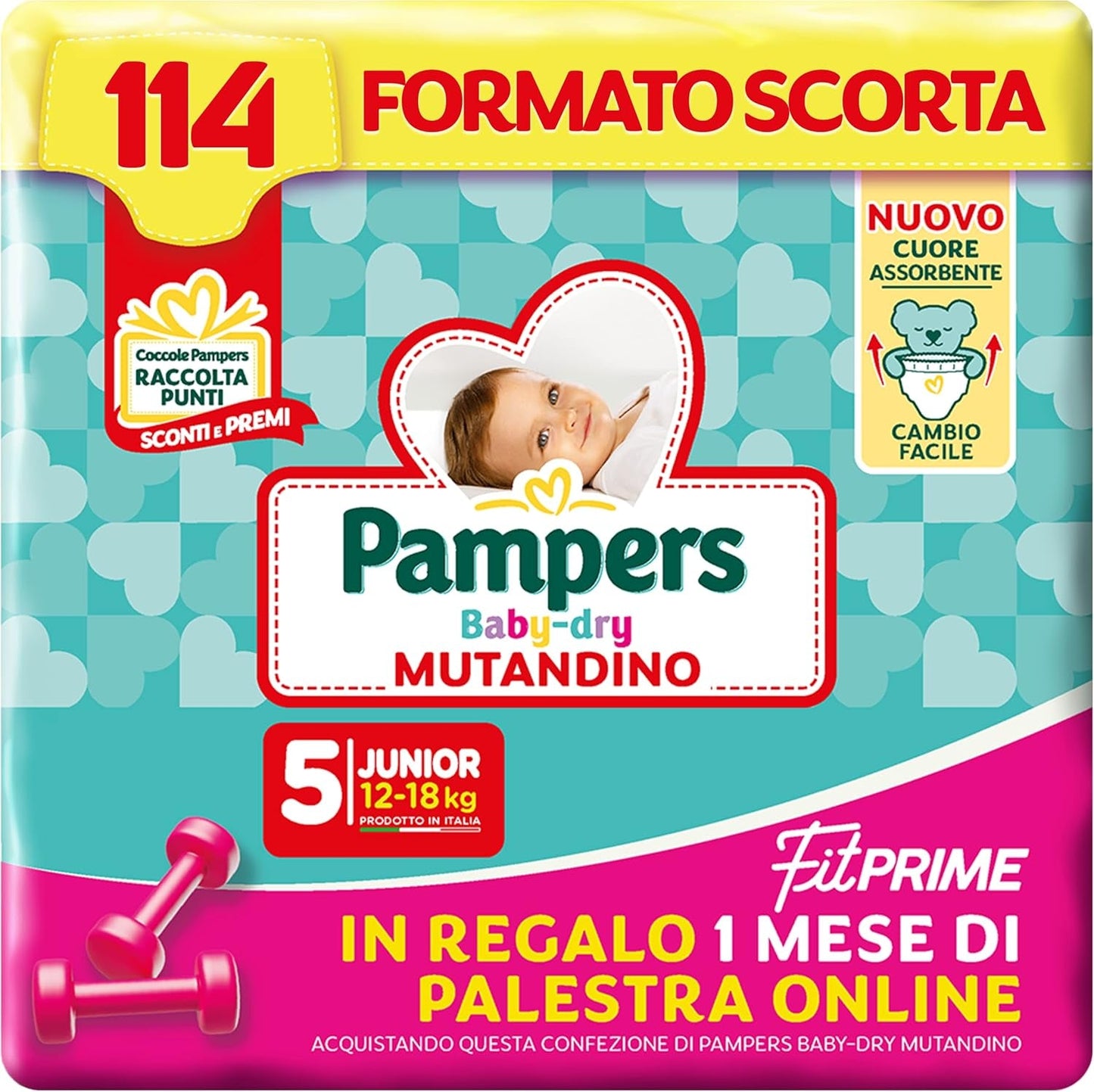 Pampers Baby Dry Pants und Fit Prime Maxi Windeln, Größe 138, Größe 4 (8-15 kg), 1 Monat kostenlos online im Fitnessstudio