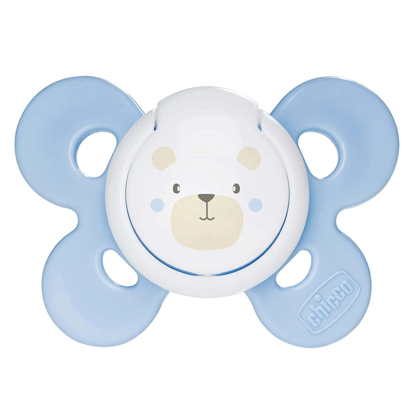 Chicco PhysioForma Comfort Schnuller 16-36 Monate, Babyschnuller mit Silikonsauger, 1 Stück, unterstützt die physiologische Atmung und die korrekte orale Entwicklung, blau