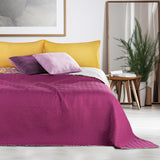 Decoking 12222 Tagesdecke 200 x 220 cm, rosa, violett, weiß, gefärbt, Anthrazit, Tagesdecke, zwei Seiten, gefärbt, rosa, weiß, violett, Steppung, Bibi-Betten und Decken. Besuchen Sie den DecoKing-Store