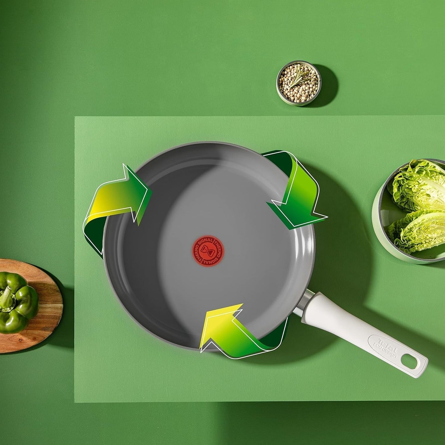 Tefal C42706 Renew auf Pfanne 28 cm mit Keramikdichtung Töpfe und Pfannen Naty Shop