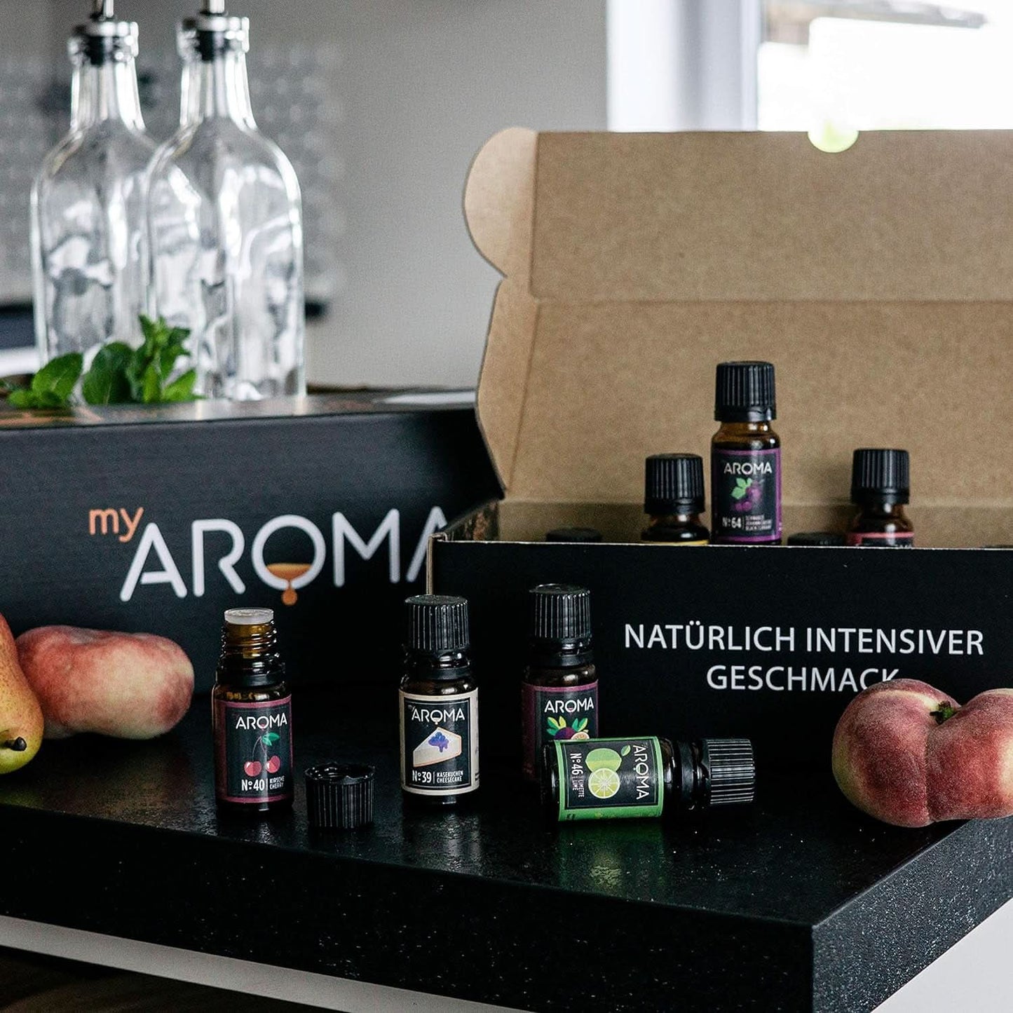 Myaroma | Set: Wald & Wiese – Naturreines Aroma mit Fruchtaroma und Fruchtaroma (5 x 10 ml) | Zuckerfreie und ungesüßte Süßstoffe von Naty Shop