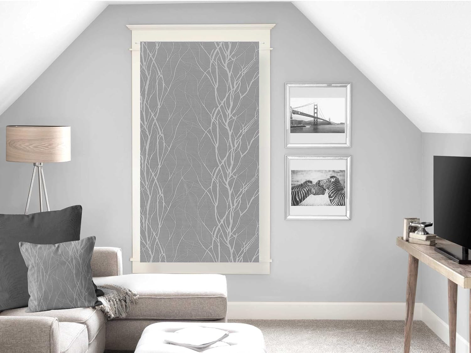 Soleil D'Ocre Liane Bise-Bise, Polyester, Weiß, 70 x 200 cm Bettdecken und Steppdecken Naty Shop Grau H160 x B60 cm (1er-Pack)