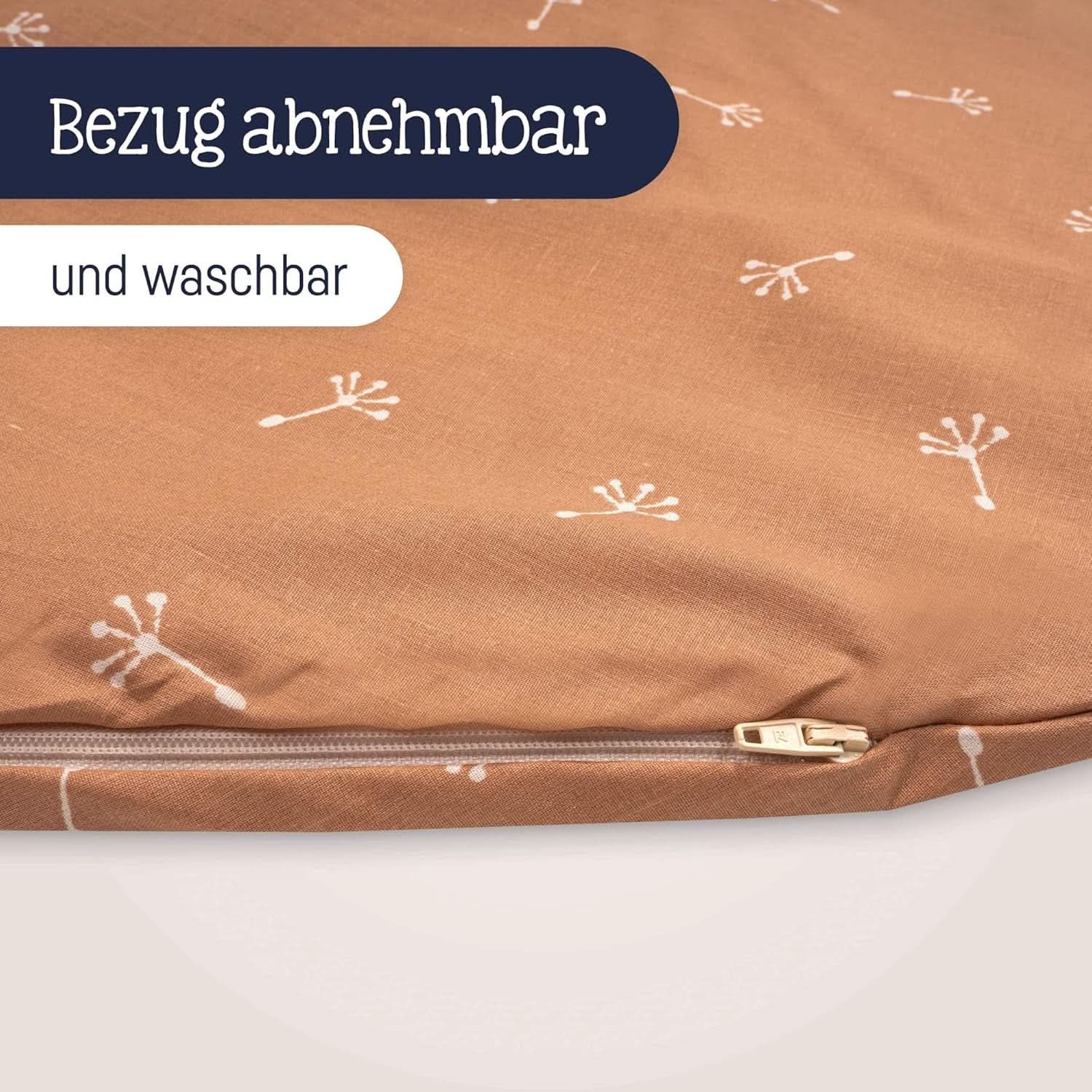Julius Zöllner Bio-Stillkissen 190 cm, Füllung 42 Liter Eps-Mikrokügelchen, hergestellt in Deutschland Zubehör Essen und Stillen Bebe Naty Shop