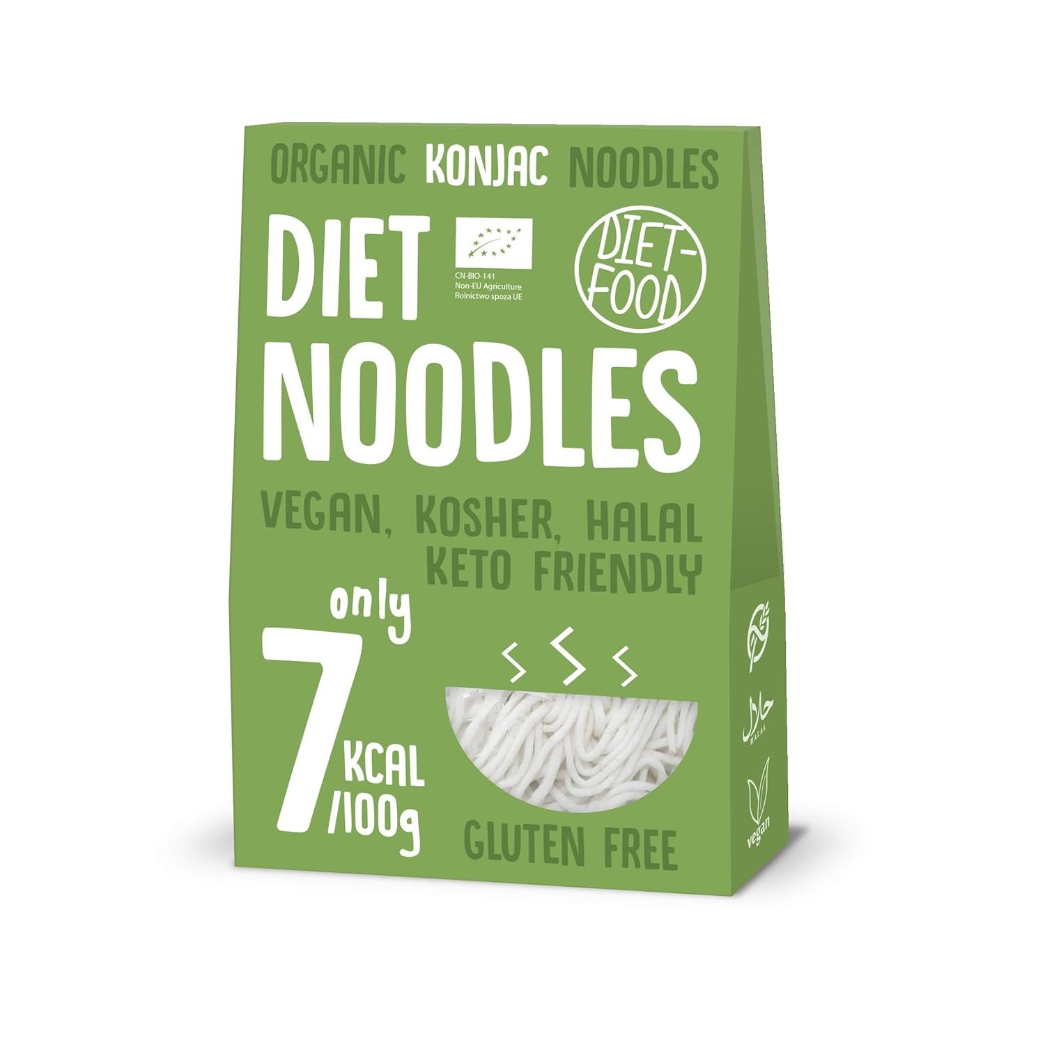 DIET-FOOD Bio-Shirataki-Konjac-Instantreis, kohlenhydratarm, kalorienarm, vegan, fettfrei, sojafrei, glutenfrei, Keto-freundlich, schlankmachend, 300 Gramm