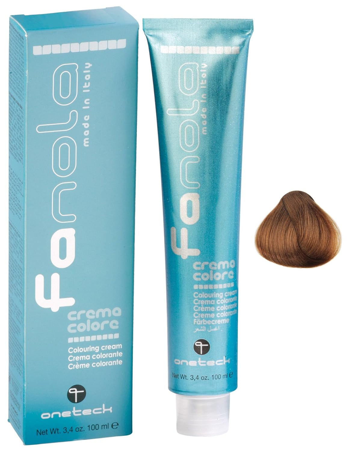 Fanola crema colore Farbcreme 7,0 Blond, 100 ml Haarfärbemittel Naty Shop 8,03 Warmes Hellblond